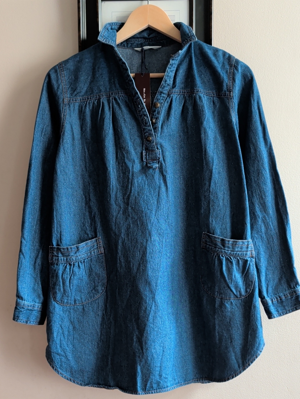 Masayuki Denim Tunic Top - Blue
